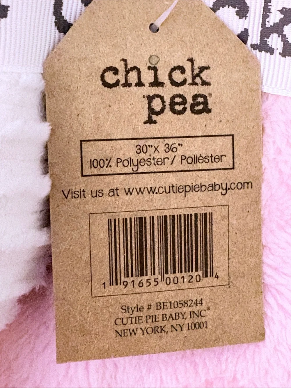 Chick Pea Teo Pieces Pink Plush Bunny & Blanket for Kids